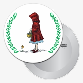 Little Red Riding Hood Button / Magnet - Little Red Riding Hood Gift, HD Png Download, Transparent PNG