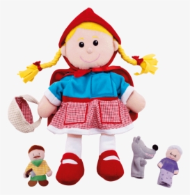 Hand Puppet Set, Little Red Riding Hood - Little Green Riding Hood Baby Toy Dolls, HD Png Download, Transparent PNG