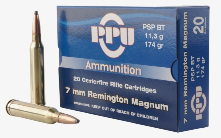Ppu Prvi Partizan 7mm Remington Magnum - Bullet, HD Png Download, Transparent PNG
