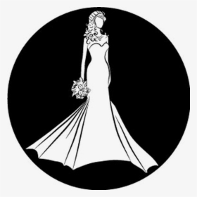 Rosco Bride Silhouette B&w Glass Gobo - Bride Silhouette, HD Png Download, Transparent PNG