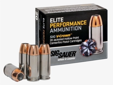 Sig Sauer Hollow Point Ammo, HD Png Download, Transparent PNG