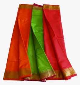 Raw Silk Saree With Simple Pallu - Simple Saree Image Png, Transparent Png, Transparent PNG