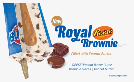 Royal Reese S Brownie Blizzard , Png Download - Dairy Queen Royal Reese's Brownie Blizzard, Transparent Png, Transparent PNG