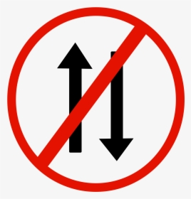 Indian Road Sign - No Two Way Traffic Sign, HD Png Download, Transparent PNG