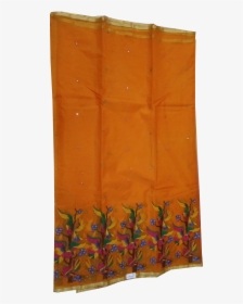 Kora Silk Saree In Orange Color - Delphinium, HD Png Download, Transparent PNG