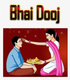 Bhai Dooj Sticker For Sister - Happy Bhai Dooj, HD Png Download, Transparent PNG