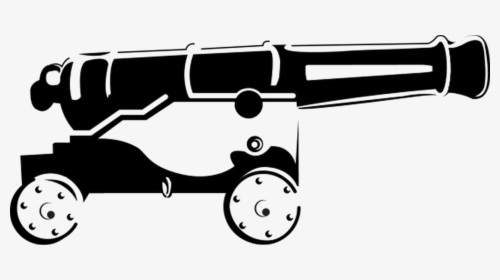 Cannon Png Transparent Image - Cannon Black And White, Png Download, Transparent PNG