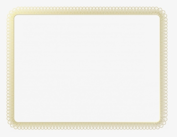 Certificate Borders And Frames Png Free Download Hd - Gold Border For Certificate, Transparent Png, Transparent PNG
