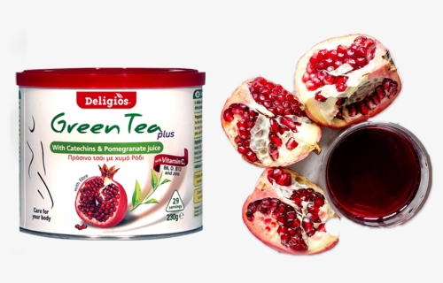 Green Tea Plus Green Tea With Pomegranate - Pomegranate, HD Png Download, Transparent PNG
