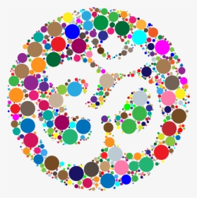 Prismatic Om Symbol Negative Space Circles Clip Arts - Om, HD Png Download, Transparent PNG