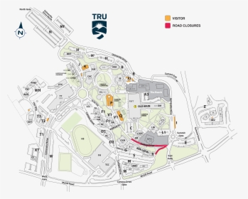 Thompson River University Map, HD Png Download, Transparent PNG