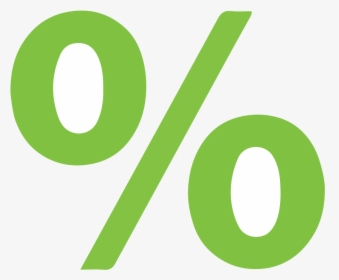 Percent Png - Percentage Sign Green Transparent Png, Png Download, Transparent PNG