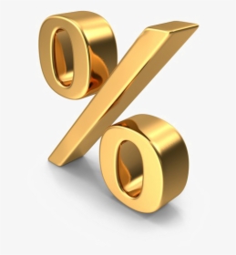 Percentage Symbol Png Download Image - Gold Percent Png, Transparent Png, Transparent PNG