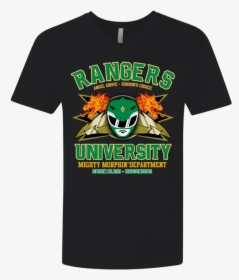 Rangers U Green Ranger Men S Premium V-neck - T-shirt, HD Png Download, Transparent PNG