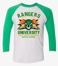 Rangers U Green Ranger Triblend 3/4 Sleeve - Raglan Sleeve, HD Png Download, Transparent PNG