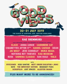 Good Vibes Festival 2019 Lineup, HD Png Download, Transparent PNG