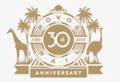 Rvr-30logo Gold - Rovos Rail Logo 30, HD Png Download, Transparent PNG