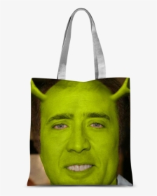 Nicolas Cage As Shrek ﻿classic Sublimation Tote Bag - Nicolas Cage, HD Png Download, Transparent PNG