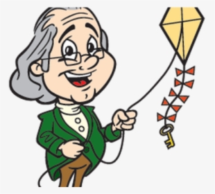 Ben Franklin Clipart - Cartoon Benjamin Franklin Drawing, HD Png Download, Transparent PNG