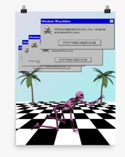 Windows 98 Error - Palm Tree Transparent Background, HD Png Download, Transparent PNG