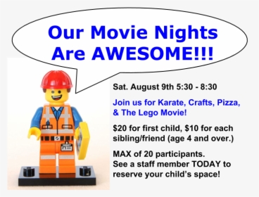 Movie Night - Lego, HD Png Download, Transparent PNG