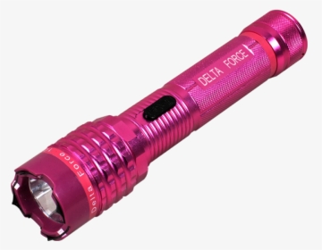 Pink Delta Force Flashlight Stun Gun - Delta Force Pink Flashlight Taser, HD Png Download, Transparent PNG