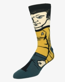 Star Trek Kirk 360 Socks   Class - Sock, HD Png Download, Transparent PNG