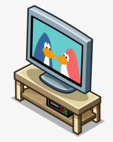Tv Clipart Stand Free On Inside Transparent Png - Tv On Stand Clipart, Png Download, Transparent PNG