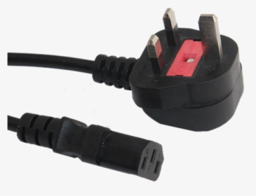 Uk Bs1363 Standard Fuse Plug To Iec C13 6 Foot Power - Usb Cable, HD Png Download, Transparent PNG