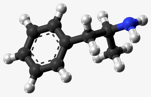 A 3d Image Of The D-amphetamine Compound - Amphetamine Molecule, HD Png Download, Transparent PNG