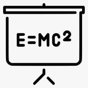Blackboard Formula - E Mc2 Icon Png, Transparent Png, Transparent PNG