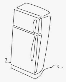 Refrigerator Png Clipart Black And White, Transparent Png, Transparent PNG
