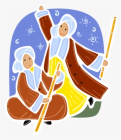 Vector Illustration Of Ottoman Sufi Turkish Men With - Turkish People Clipart Png, Transparent Png, Transparent PNG