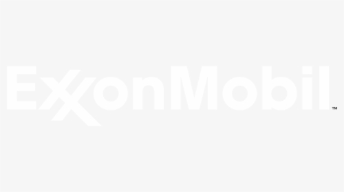 White,black,line,font - Exxon Mobil Logo White, HD Png Download, Transparent PNG