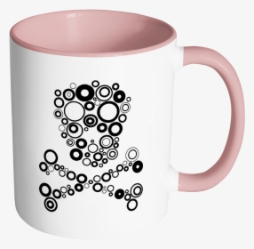 Abstract Human Skull Accent Mug - Kem Cho, HD Png Download, Transparent PNG