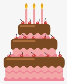 Birthday Cake Chocolate Cake Torte - Cake Png Vector, Transparent Png, Transparent PNG