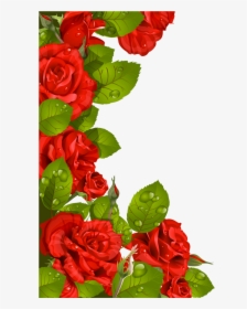 Transparent Beautiful Flower Clipart - Rose Clipart Flower Border, HD Png Download, Transparent PNG