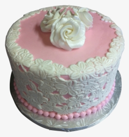Pink Fondant Wedding Cake - Cake Decorating, HD Png Download, Transparent PNG