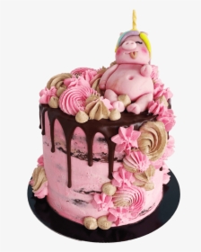 Pig In A Unicorn Cake   Class - Birthday Cake Pig Cake, HD Png Download, Transparent PNG