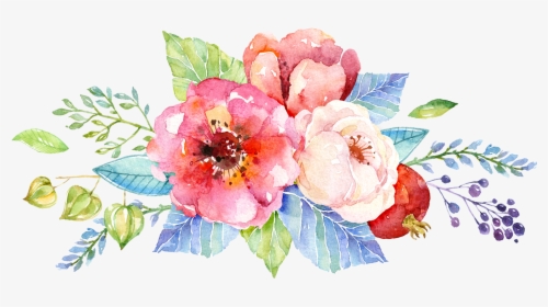 Watercolor Flower Design Png, Transparent Png, Transparent PNG