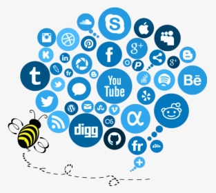 Social Media Marketing Social Network Advertising - Transparent Background Social Media Clipart, HD Png Download, Transparent PNG