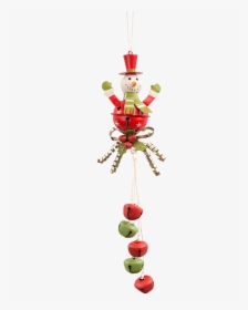 Snowman With Jingle Bells - Christmas Ornament, HD Png Download, Transparent PNG