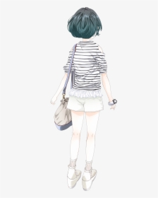 Animated Girl Back Png , Png Download - Anime Girl Back Png, Transparent Png, Transparent PNG