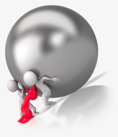 Red And White Man Team Push Ball - Illustration, HD Png Download, Transparent PNG