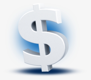 3d White Money Symbol Featuredcontent - Dolar 3d Png, Transparent Png, Transparent PNG