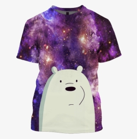 Gearhuman 3d White Bear Outerspace Custom T-shirt - Milky Way, HD Png Download, Transparent PNG