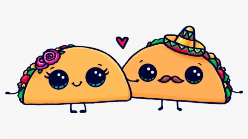 Clipart Library Library Taco Sticker Challenge On Picsart - Tacos Cute, HD Png Download, Transparent PNG