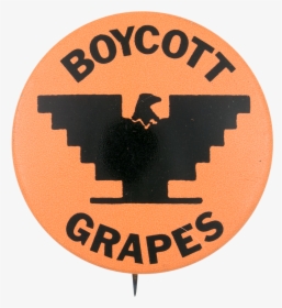 Boycott Grapes Orange Cause Button Museum - United Farm Workers Flag, HD Png Download, Transparent PNG