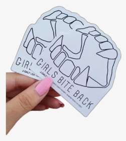 #sticker #girl #girlpower #girlsbiteback #jaws #mouth - Drawing, HD Png Download, Transparent PNG