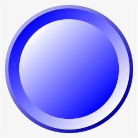 Blue Round Button - Button Svg, HD Png Download, Transparent PNG